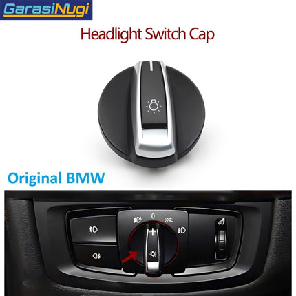 Headlight Switch For BMW F15 F16 F45 F46 Rotary Knob Tombol Putar Saklar Lampu Depan X5 X6