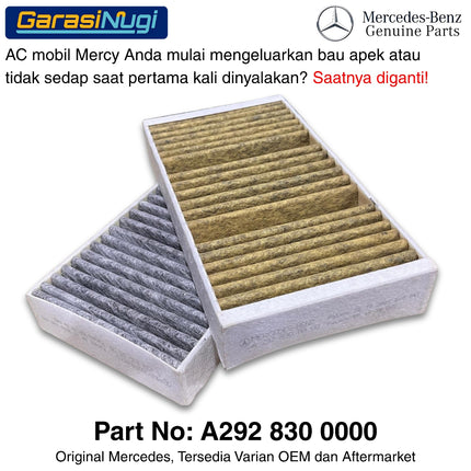 Air Filter For Mercy W166 W292 X166 Engine Intake Saringan Udara Mesin Bensin Diesel M276 OM651