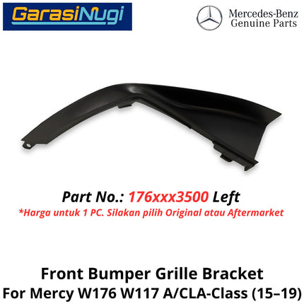 Front Bumper Mercy W176 W117 Grille Bracket Cover Penutup Braket Grill Bemper Depan Mercedes C180