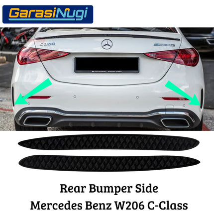 Rear Bumper Trim For Mercy W206 Kisi Ventilasi Bemper Belakang AMG C300