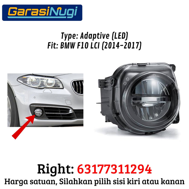 LED Fog Lights For BMW F10 F07 Lower Lampu Kabut Depan 520 523