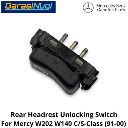 Rear Seat Mercy W202 W140 Headrest Switch Tombol Sandaran Kepala Kursi Belakang C200 S280