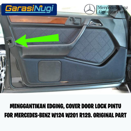 Door Lock Trim For Mercy W124 W201 R129 Edging Penutup Kunci Pintu Original E300 C200 SL