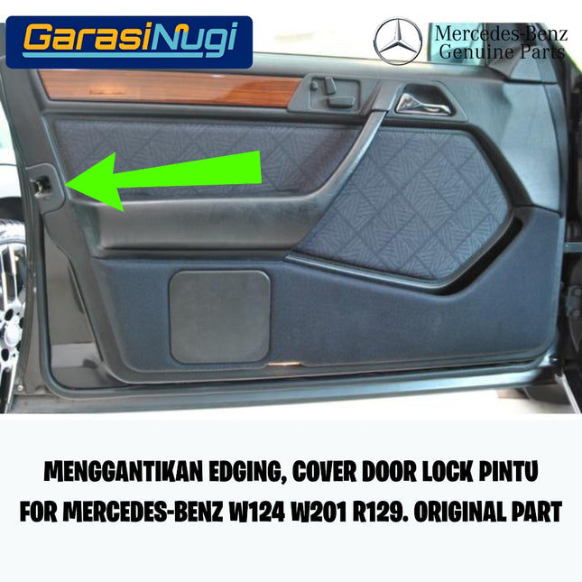 Door Lock Trim For Mercy W124 W201 R129 Edging Penutup Kunci Pintu Original E300 C200 SL