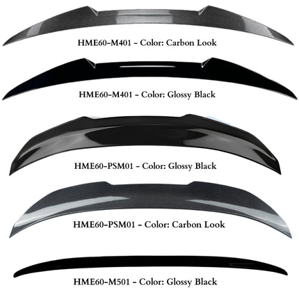 Ducktail Spoiler For BMW E60 Trunk Tail Wing Black Gloss 520 2004-2010