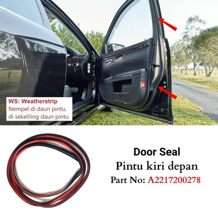 Door Seal For Mercy W221 Karet Pintu Edge Protection Weatherstrip S300 S350