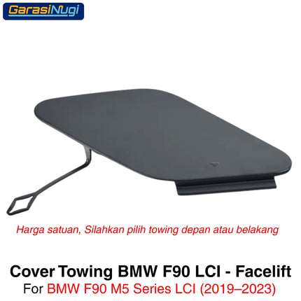 Cover Towing For BMW F90 LCI Bumper Tow Tutup Lubang Derek M5 2019 - 2023