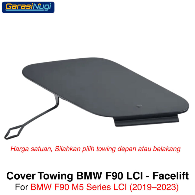 Cover Towing For BMW F90 LCI Bumper Tow Tutup Lubang Derek M5 2019 - 2023