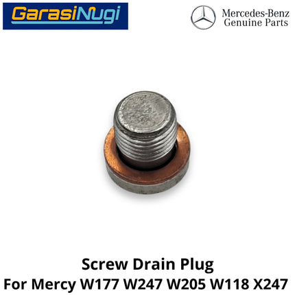Differential Oil Drain Mercy W177 W247 W205 Fill Screw Plug Baut Pembuangan Oli Diferensial Belakang A200 B200 C200
