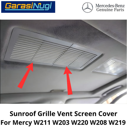 Sunroof Grille Mercy W211 W203 W220 W140 Vent Screen Cover Penutup Kisi Ventilasi Atap E200 C200 CLK
