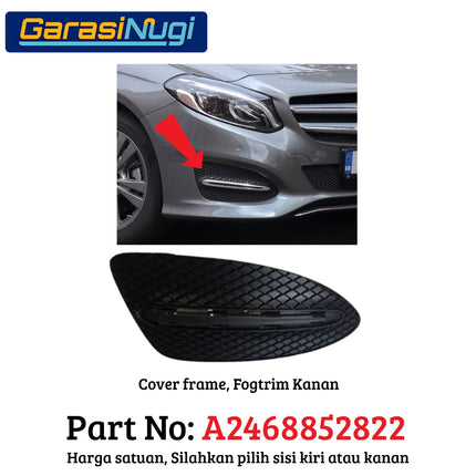 Fog Trim For Mercedes W246 Cover Lampu Kabut Garnish Moulding B180 B200