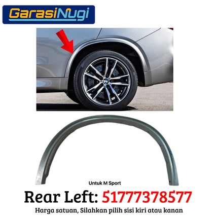 Penutup Lengkungan Roda BMW F15 Wheel Arch Fender Guard Molding X5