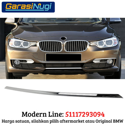 Finisher Rod For BMW F30 Pre-LCI Sport Fog Trim Bumper Bawah Tengah 320