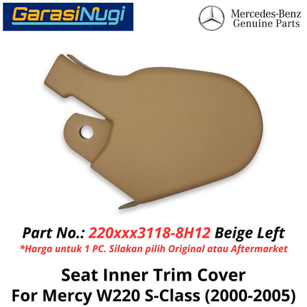 Front Seat Mercy W220 Inner Cover Penutup Bagian Dalam Jok Sisi Depan Mercedes S320