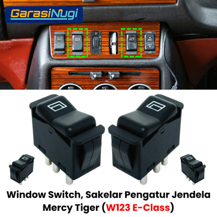 Window Switch Mercedes W123 Sakelar Pengatur Jendela Mercy Tiger 230E