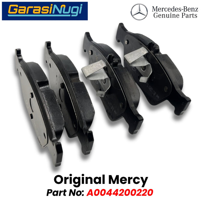 Front Brake Pads Mercedes W202 W203 W120 Kampas Rem Depan Original 0044200220