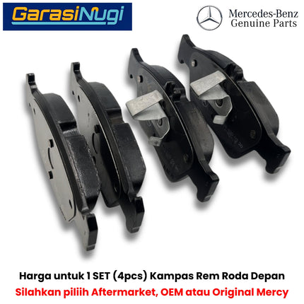 Front Brake Pads Mercedes W202 W203 W120 Kampas Rem Depan Original 0044200220