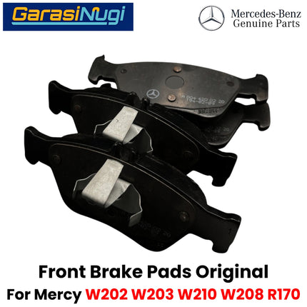 Front Brake Pads Mercedes W202 W203 W120 Kampas Rem Depan Original 0044200220
