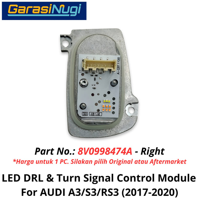 DRL LED Audi A3 S3 RS3 Control Module Modul Lampu Sein 2017-2020