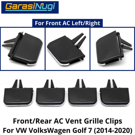 Front Air Conditioner Grill VW VolksWagen Golf 7 Tab Vent Slider Tab Clip Pegangan Klip Kisi-Kisi AC  2014-2020