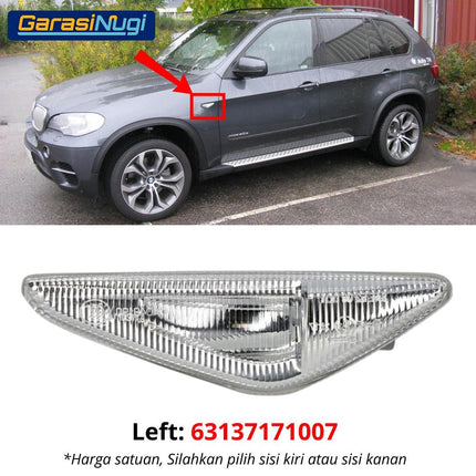 BMW F25 E70 E71 Side Marker Lights Lampu Sein Samping Turn Signal X3 X5 X6