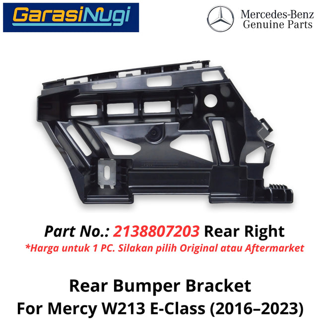 Rear Bumper Mercy W213 Bracket Cover Penutup Braket Bemper Belakang Mercedes E200 E300