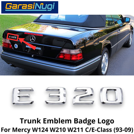 Rear Trunk Lid Mercy W124 W210 W211 E320 Emblem Logo Bagasi Belakang Mercedes C200 230E 300E E230