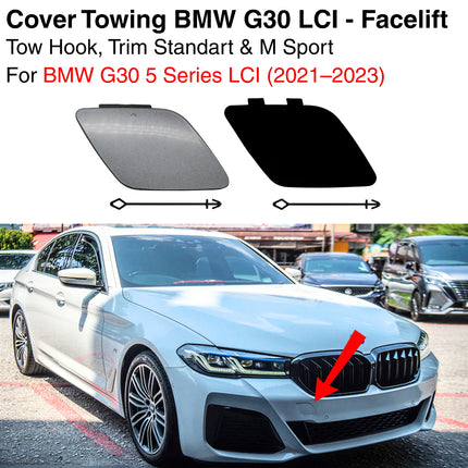 Cover Towing For BMW G30 LCI Bumper Tow Tutup Lubang Derek 530