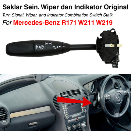 Saklar Kiri Mercy R171 W211 W219 Sein Wiper Switch Combination Left Side Original SLK200 E240