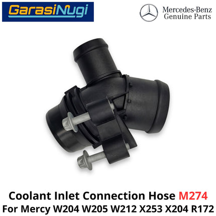 Coolant Inlet Mercy W204 W212 X253 X204 R172 Connector Hose Konektor Saluran Masuk Pendingin C200 E200 GLC GLK SLK