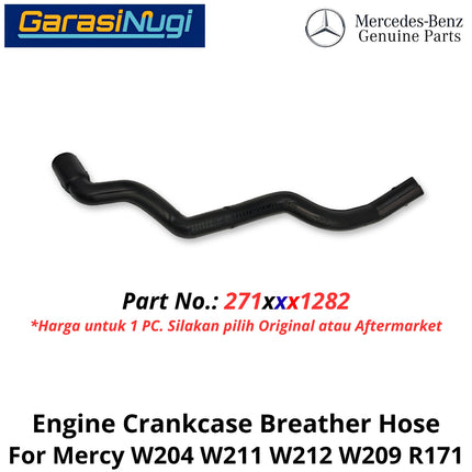Engine Crankcase Mercy W204 W211 W209 R171 Breather Hose Selang Ventilasi Bak Mesin Mercedes C200 E200 SLK M271