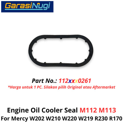 Engine Oil Cooler Mercy W202 W210 W220 R230 W170 Seal Gasket Ring Pendingin Oli Mesin M112 M113 Mercedes C200 E200 SLK