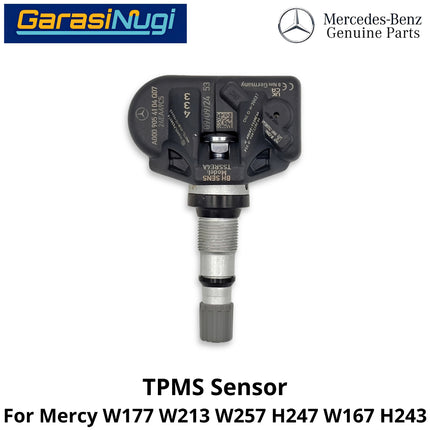 Tire Pressure Mercy W177 W213 W257 H243 Monitoring System TPMS Sensor Tekanan Udara Ban Mercedes A200 E200 CLS GLA