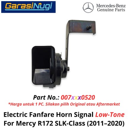 Electric Horn Signal Mercy R172 Fanfare High and Low Note Terompet Klakson Mercedes SLK 2011-2020