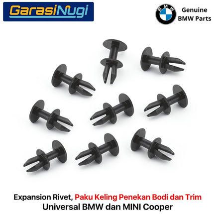 Expansion Rivet Universal BMW MINI 07147136172 Paku Keling Penekan Bodi dan Trim Original