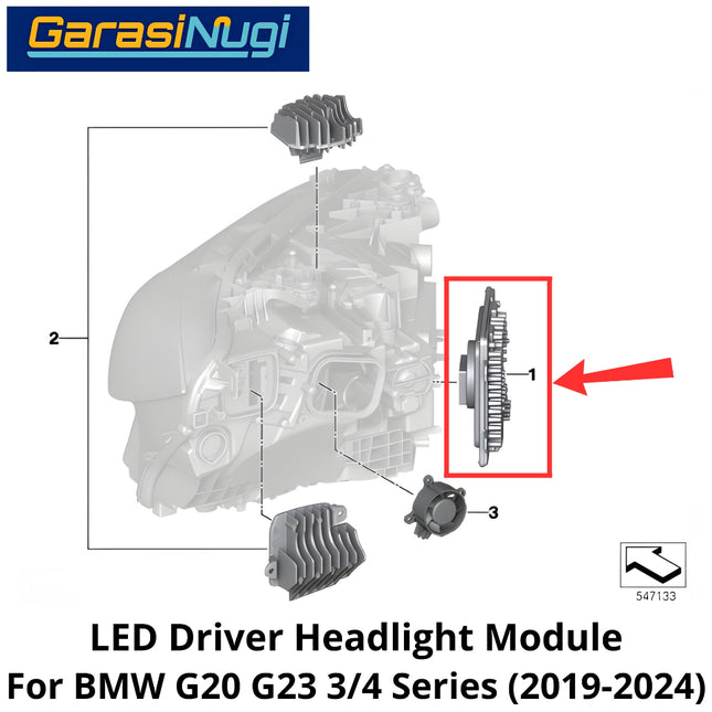 DRL LED Driver For BMW G20 G23 Headlight Control Module Ballast Lampu Depan 320