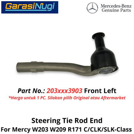 Tie Rod End Mercy W203 W209 R171 Front Outside Peredam Getaran Roda Depan Wheel C200 CLK SLK