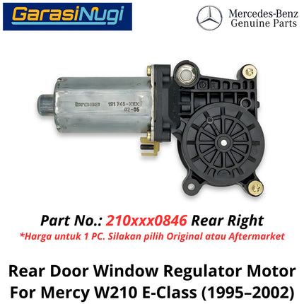 Power Window Mercy W210 Motor Lifter Drive Dinamo Jendela Pintu Mercedes E200