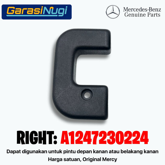 Door Lock Trim For Mercy W124 W201 R129 Edging Penutup Kunci Pintu Original E300 C200 SL