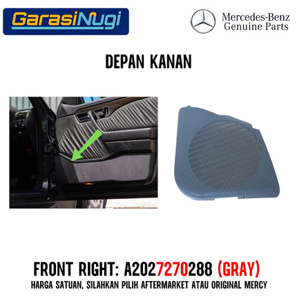 Cover Speaker For Mercy W202 Penutup Audio Pintu Depan Belakang Original C180
