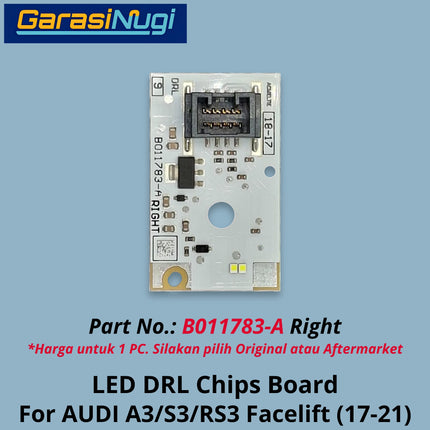 LED Chips For AUDI A3 S3 RS3 Board DRL Module Modul Lampu Depan 2017-2020