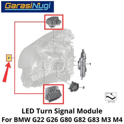 DRL LED For BMW G22 G26 G80 G82 Blinker Turn Signal Module Modul Lampu Sein M3 M4