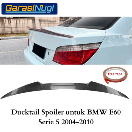 Ducktail Spoiler For BMW E60 Trunk Tail Wing Black Gloss 520 2004-2010