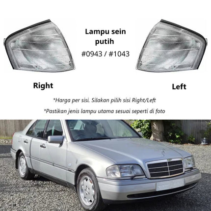 Mercedes W202 Lampu Sein Kuning Putih Sen Depan Turn Signal Mercy Cibo C180 C240