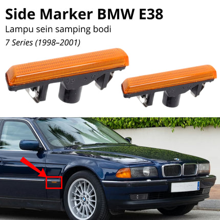 BMW E38 Side Marker Lights Lampu Sein Samping Turn Signal 740 750iL