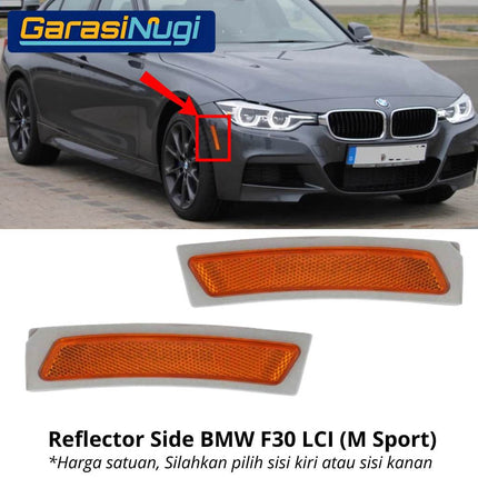 Reflector BMW F30 Mata Kucing Side Trim Samping Front Bumper 320 325