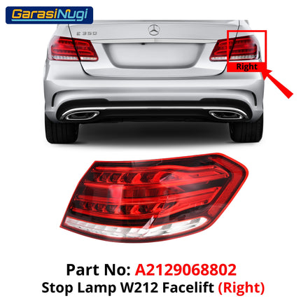 Stop Lamp Mercedes W212 Lampu Rem Belakang Rear Brake Light E350 E63