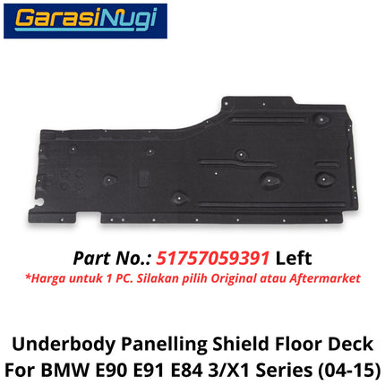 Underfloor Panelling For BMW E90 E91 E84 Shield Floor Deck Cover Pelindung Bawah Bodi 320 X1