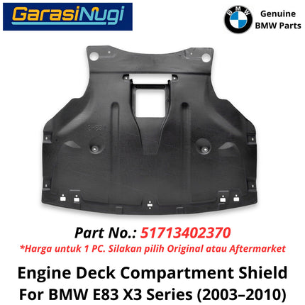 Engine Underbody For BMW E83 Shield Floor Deck Pelindung Bawah Mesin Depan X3 03-10