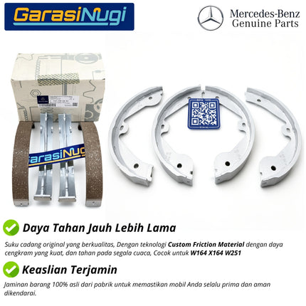Brake Shoe For Mercedes W164 X164 W251 Kampas Rem Parkir SET Rear Wheel ML350 GL300